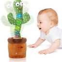 Hongsome Talking Cactus Mimicking Toy,Cactus Baby Toy That Repeat What You Say Singing Dancing,Funny Plush Toy Gifts for Babies Boys Girls Kids
