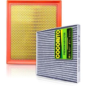 Engine & Cabin Air Filter Kit for Tacoma (2016-2023) 3.5L V6 Only | NOT FOR 2.7L L4 | Replaces OE 178010P100, 178010S020