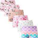 Winging Day Little Girls' Cotton Panties Baby Toddler Soft Underwear Multipack (4, Boyshort #3)