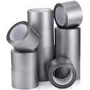 Pangda 12 Pack Duct Tape Heavy Duty Waterproof Silver Duct Tape Bulk 3 Inch x 30 Yd, 360 Total Yd Strong Adhesive No Residue for Indoor Outdoor Repairs Tear by Hand