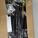 ULIFHOME E14C Pro Heavy Duty Closet Organizer SystemFreestanding Clothing Racks for Hanging ClothesAdjustable Garment Rack 70.1"W 16.6"D 76.4"H Hold 960 lbsBlack Rack with Black Dustproof Cover