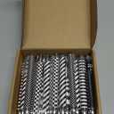 24 Pcs Black and White Ballpoint Pens Bulk Black Ink Retractable Pen Smooth Writing Christmas Party Favors Party Gift Office Supplies