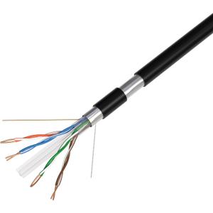 Cables Direct Online CAT6 1000FT Outdoor Weatherproof 23 AWG 550MHz Cable FTP Wire Solid Direct Burial UV (1000FT, FTP (Shielded))
