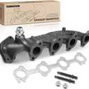 A-Premium Left Side [V8 5.4L] Engine Exhaust Manifold Kit W/Gasket & Studs & Nuts Compatible with Ford F-150 1999-2003, F-250 1999, F-150 Heritage 2004, Expedition 1999-2004