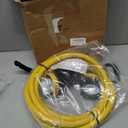 Tellegloww 10FT NEMA L14-30P to SS2-50R RV Marine Power Generator Adapter Cord, 30A 4 Prong Locking Generator L14-30P Male to 50A Marine Shore Power SS2-50R Female with Locking Ring 125V/250V