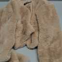 Allegra K Women's Evening Shrug Wedding Gown Fuzzy Formal Faux Fur Bolero Jacket S