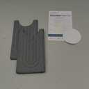 Diatomite Kitchen Faucet Mat - 14Inch Water Absorbing Stone Tray for Sink, Stone Fast-Drying Faucet Mat for Kitchen Counter Sink Accessories (Dark Grey, 14'' x 3.9'')