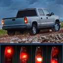 Nilight Taillight Assembly Compatible with 2003 2004 2005 2006 Chevy Silverado 1500 1500HD 2500 2500HD 3500 2007 Chevrolet Classic OE Style Taillight Rear Lamp Driver and Passenger Side w/Bulbs