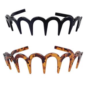 2025 New U Shape Fashion Tooth Hair Comb Headband, High Cranium Headbands for Women's Hair, Reversible Korean Headbands with Teeth for Women Gifts for Teen Girls (Amber, Pack of 1) 2025 New U Shape Fashion Tooth Hair Comb Headband, High Cranium Headbands for Women's Hair, Reversible Korean Headbands with Teeth for Women Gifts for Teen Girls (Amber, Pack of 1)
