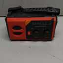 30000mAh Hand Crank Emergency Radio - Solar Portable Weather Radio AM FM NOAA with 3 Mode Flashlight & Reading Lamp, Headphone Jack, Cell Phone Charger, SOS for Emergency, Red