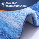 OLANLY Bathroom Rug Set 2 Piece, Soft Absorbent Microfiber Bath Mats and U-Shaped Contour Toilet Rug, Non-Slip, Machine Wash Dry, Shaggy Bath Mats for Bathroom (24"x16"+24"x20", Light Royal Blue)