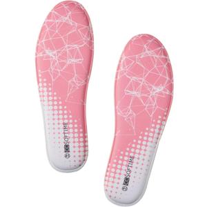 CCSOFTIME Memory Foam Shoe Inserts for Women Men, Replacement Insoles for Work Boots Running Shoes Hiking Shoes Sneakers Cushion Shoe Liners Pink W8/M6