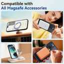 2 x 360 Spin Magnetic Stand (Pro-Version) for iPhone 16 Pro Case (Compatible with MagSafe) [Military Drop Protection] Matte Translucent Shockproof Protective Phone Case 6.3'', Black