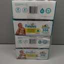 2 x Pampers Baby Wipes, Sensitive, Water Based Wipe, Clinically Proven, Hypoallergenic, and Unscented for Babies, 336 Wipes Total (4 Flip-Top Packs)