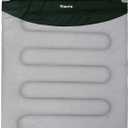 MHTD Double Sleeping Bag for Adults Cold Weather 0 Degrees Heavy Duty Two Person Sleeping Bag for Camping Cotton Canvas YKK Zipper Portable (GRAY)