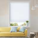 Honeycomb Cellular Shades Cordless Light Filtering for Windows Inside & Outside Mount, 35" W x 38" H, White(Light Filtering)