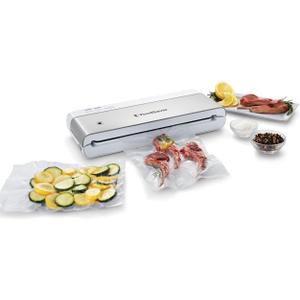 FoodSaver Compact Vacuum Sealer Machine with Airtight Bags and Roll - Ideal for Sous Vide and Airtight Food Storage, White