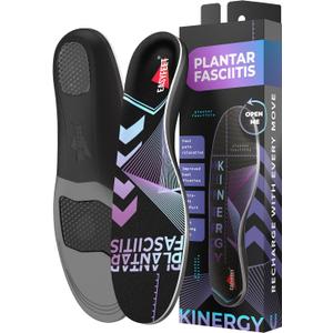 Premium Anti-Fatigue Shoe High Arch Support Insoles Men Women - Plantar Fasciitis Inserts - Orthotic Inserts Shoe Soles Standing All Day - Flat Feet Foot - Work Boot Insoles (S (Men 7-8.5/Women 8-9.5), Blue)