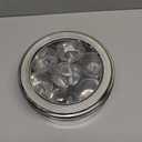 Stainless Steel Spice box with Non Breakable Transparent glass,Stainless Steel Spice Box with 7 container and 7 Small Spoons,Spice Box,Size 12 No,Color-Silver