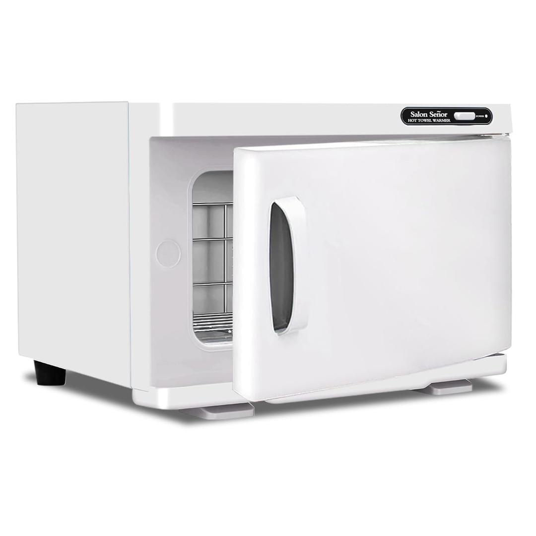 Hot Towel Warmer Cabinet 8L Towel Caddy for use in Facial Spas Salons and Home Use with Essential Oil Spot White