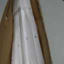 Ceiling Curtain Track, Curtain Track with Roller Hooks, 12ft - 15ft Ceiling Mounted Rail Set for Room Divider, White