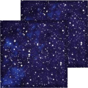 2 Pcs Fluorescent Light Covers 2 x 2 ft Light Filters Magnetic for Ceiling Lights Classroom(Starry Sky)