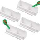 IBWell 4 Pack Bird Feeder for Cage Bird Food Bowl Parakeet Feeder Bird Water Parrot Feeder