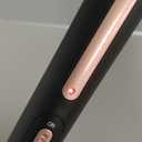 Hair Curling Wand, 0.5-1Inch Tapered Curling Iron, Professional Ceramic Hair Curler Wand with Heat-Resistant Glove, Dual Voltage (Pink) (Gold)