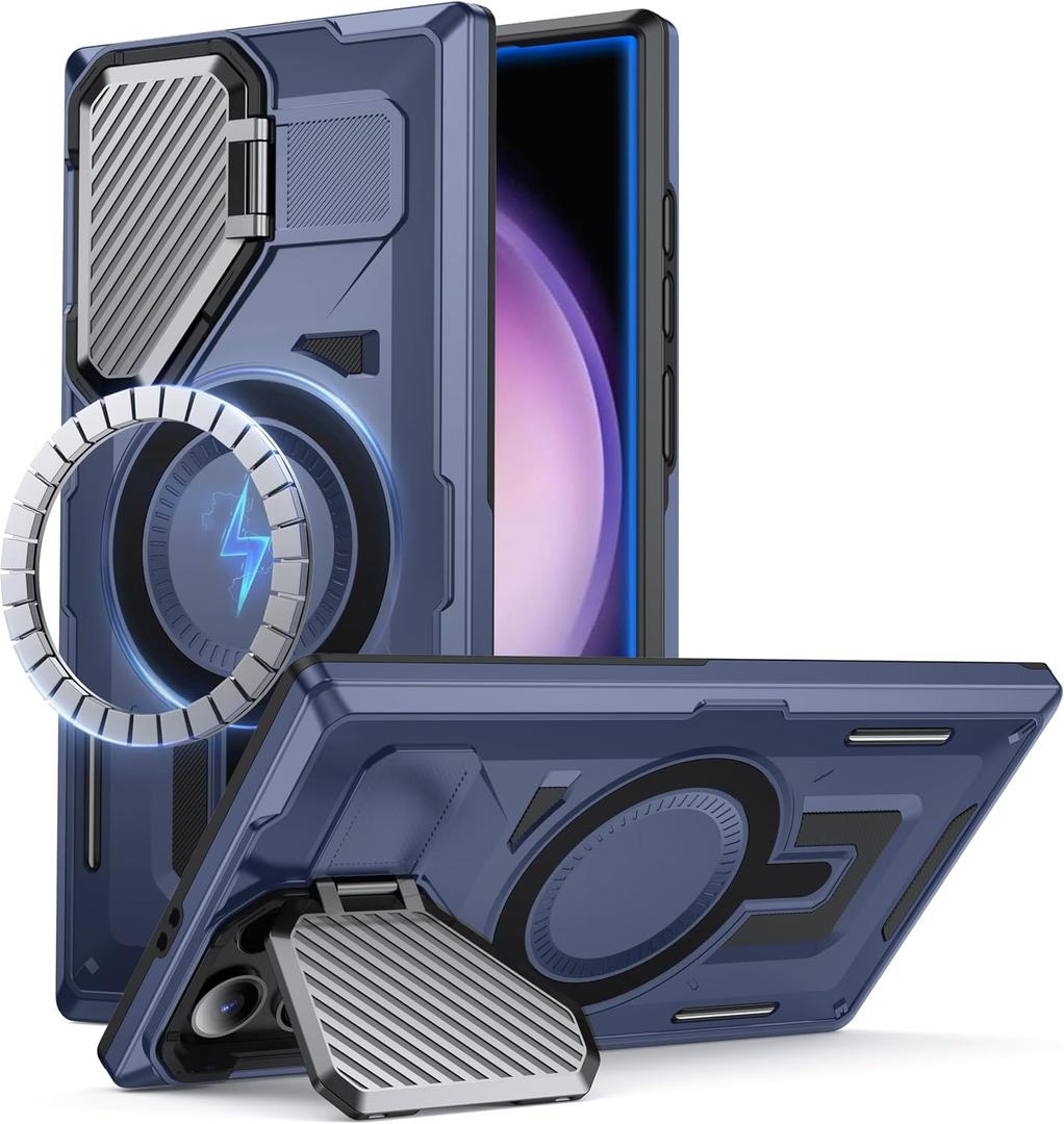 for Samsung Galaxy S22 Ultra/S23 Ultra Case,Ocean Blue