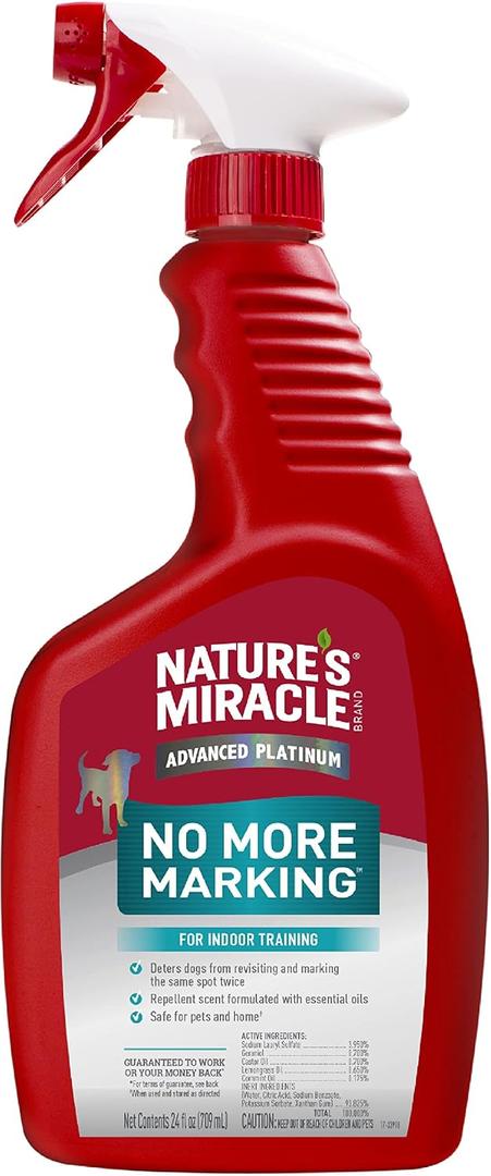 Nature's Miracle Advanced Platinum No More Marking, Helps Discourage Repetitive Dog Marking, 24 oz