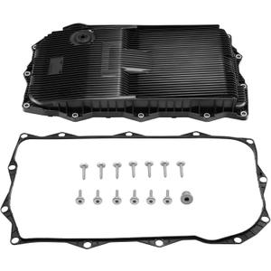 Transmission Oil Pan for Ram 1500 8HP70 Drain Plug Kit | Built-in filter, gasket, drain plug, 13 bolts, 845RE 8HP45 8HP70 8HP75, 68225344AA 68233701AA