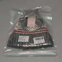 Kids Winter Knit Beanie Hat for Boys Girls Age 3-8 with Faux Fur Pom Warm Fleece Lined