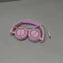 IMYB Kids Headphones, V1 Wired Stereo Foldable Tangle-Free 3.5mm Adjustable On-Ear Headphones for Kids for School/ Toddlers/ Childrens/ Teens/ Boys/ Girls/ Ipad/ Tablet/ Kindle/ Phones/ Travel/ Plane (Pink)