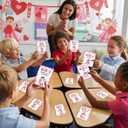 Valentines Day Cards for Kids School, Bear Designs of Valentine Cards with 24 Crads & 24 Bear squishies for Valentine's Day Kids Classroom Gifts Exchange Party Favors for Boys Girls