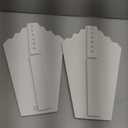 Necklace Display Necklace Display Stand Velvet Model Earrings Jewelry Props for Women, Elegant Jewelry Organizers (White) (32x21cm)