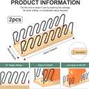 BINSUNS 2 Pack Hat Organizer for Baseball Caps, Metal Hat Rack - No Install Hat Holder Cap Organizer for 14 Baseball Caps, Hat Stand Storage Display