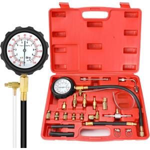 BETOOLL 0-140PSI Fuel Injector Injection Pump Pressure Tester Gauge Kit Car Tools (Master)