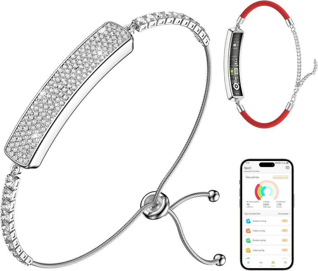 Smart Bracelet for Women, Activity Fitness Trackers24/7 Heart Rate, HRV, Blood Oxygen & Stress Monitor, Sleep Tracker