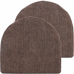 Premium High-Density Memory Foam Seat Cushion for Office, Home, & Car - Ergonomic Design for Comfortable Sitting, Relieves Pain & Tailbone Pressure with Non-Slip Bottom, 2 Pack, Coffee