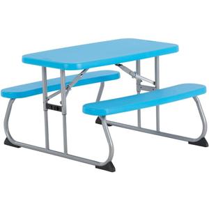LIFETIME Kids Picnic Table, 35 Inch, Blue, 32.5" L X 35.5" W X 21" H