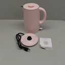 Electric Kettle - Auto-Off Rapid Boil Water Heater with Stainless-Steel Interior and Double Wall Construction by Classic Cuisine (Pink)