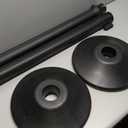 US Weight Sentry Stanchion with Retractable Belt, Easy Connect Assembly, Black, 6.5' Belt (2 Pack)