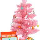 Glitter Girls 14-Inch Doll Accessories Winter Tree Playset 27 Pieces Deluxe Decorating Set Working String Lights & Gift Boxes 9 Cute Ornaments & Storage Chest 3+ Years Holiday Tree Set, Small