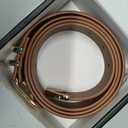 VATAN Women Leather Belt for Jeans Dresses Pants Fashion Ladies Casual Waist Belt with Gold Buckle (Brown)