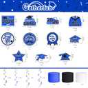Graduation Decorations 2026 Set - Congrats Grad Banner, Class of 2026 Backdrop, Balloons & Streamers Kit - Complete Party Supplies for High School & College Celebrations