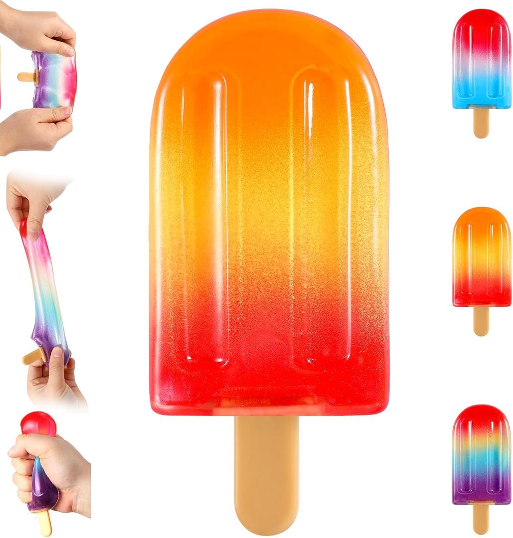 2 x Ice Cream Squeeze Squishy (Yellow Purple Blue)