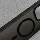 OtterBox Symmetry Series Soft Touch for MagSafe for iPhone 15 Pro - Dark Echo (Black), Sleek Rubber Design, Smooth Finish, Camera Bumpers, and Protective Screen Lip