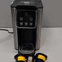 Hot & Iced Coffee Maker with Bold Setting, Single Serve Coffee Maker for K Cup and Grounds, 6-14 Oz Brew Sizes, 50 Oz Removable Water Tank, One Cup Coffee Machine with Reusable Filter, Black