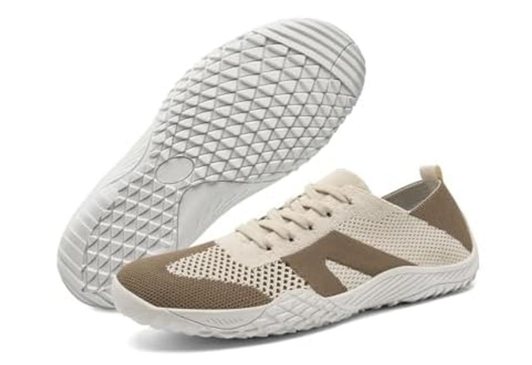 GDEBYZ Barefoot Shoes Women Non-Slip Sole Minimalist House Sneakers Zero Drop Walking Tennis Lightweight Breathable Daily Wear Arch Support Shoes7.5