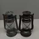 2 Pack Bronze Vintage 4 Modes Light LED LanternsRechargeable Dancing Flame Lanterns Decorative Outdoor&Indoor, Remote Control Waterproof Hanging Lights for Camping,Patio Garden Pathway